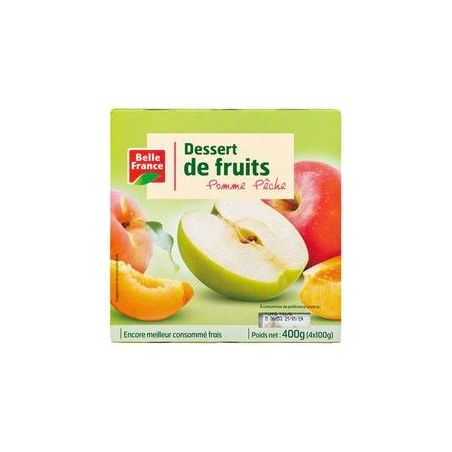 4X100G COMPOTE POM/PECHE B.FR