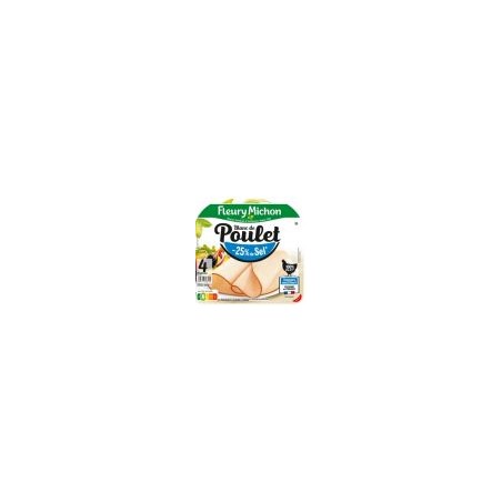 4TR BLC POULET -25%SEL 160G FM
