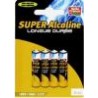 4 PILES ALCALINE LR03 AAA B.FR