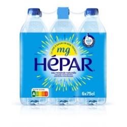 PACK 6X75CL EAU HEPAR